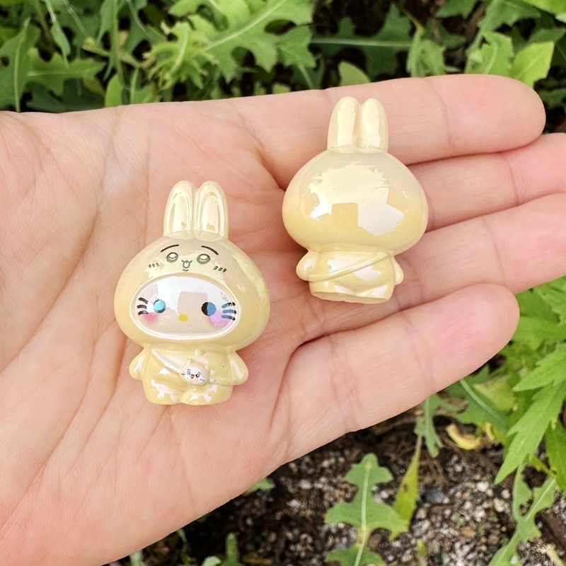 Chiikawa & KT Cat 3D Resin Through Hole Beads, DIY Phone Lanyard, Keychain & Bag Charm Handmade Craft Supplies Wholesale