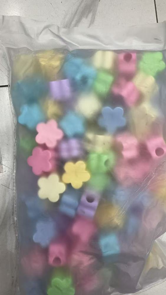 Colorful Cream Large Hole Beads, Star Heart Flower Beads for DIY Jewelry Wholesale