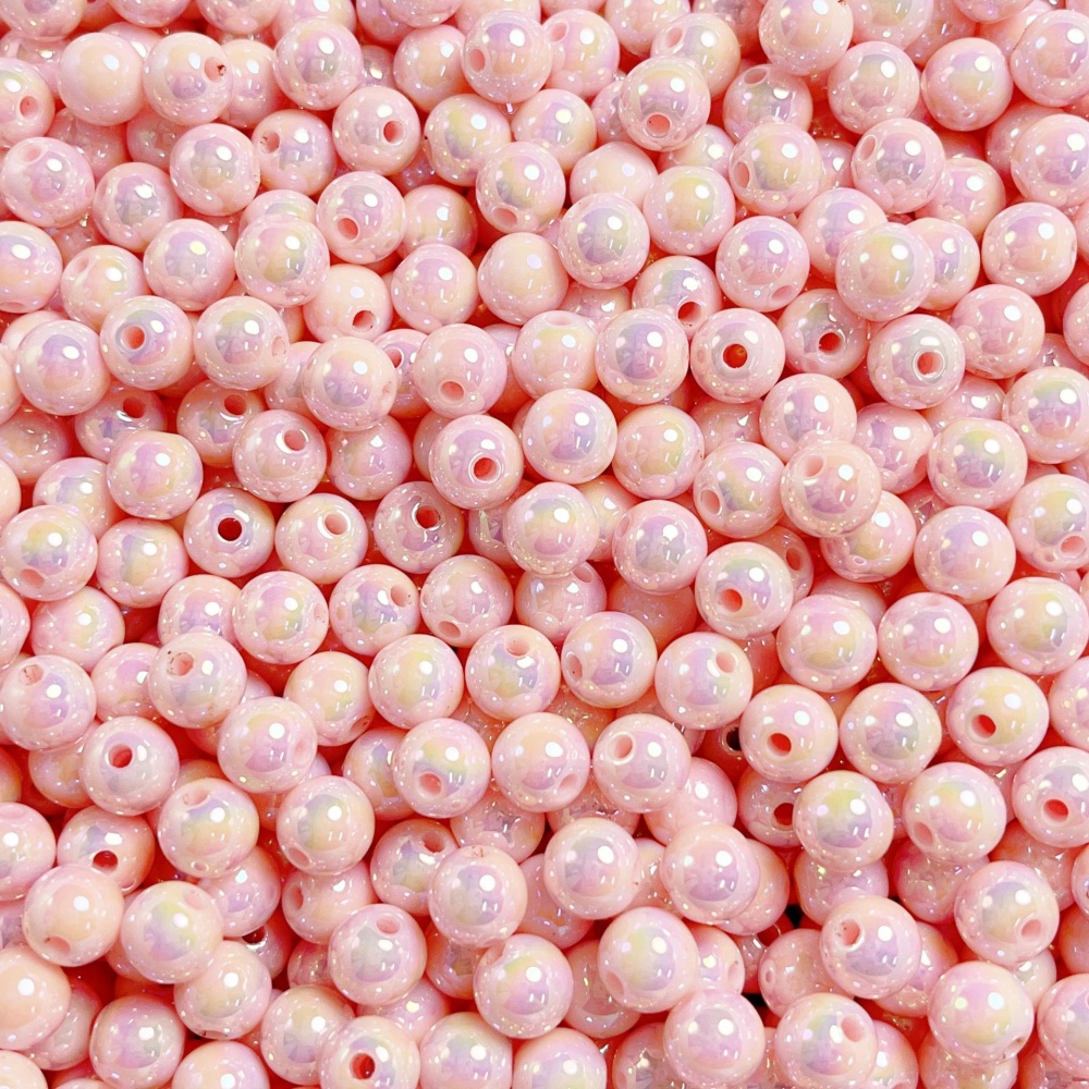 Mabe Luminous Cream Solid Round Spacer Beads, DIY Bracelet Phone Lanyard Handmade Jewelry Making Supplies Wholesale