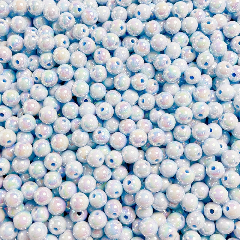 Mabe Luminous Cream Solid Round Spacer Beads, DIY Bracelet Phone Lanyard Handmade Jewelry Making Supplies Wholesale