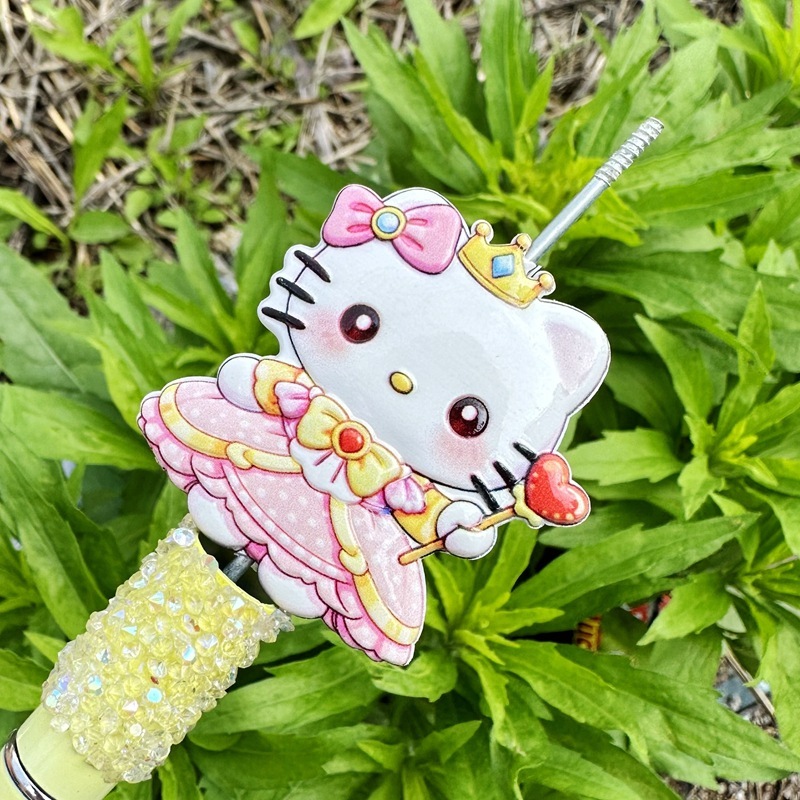 Double-sided Printed Sanrio Through-Hole Beads, DIY Beadable Pen, Phone Lanyard & Bag Charm Handmade Jewelry Loose Beads Wholesale