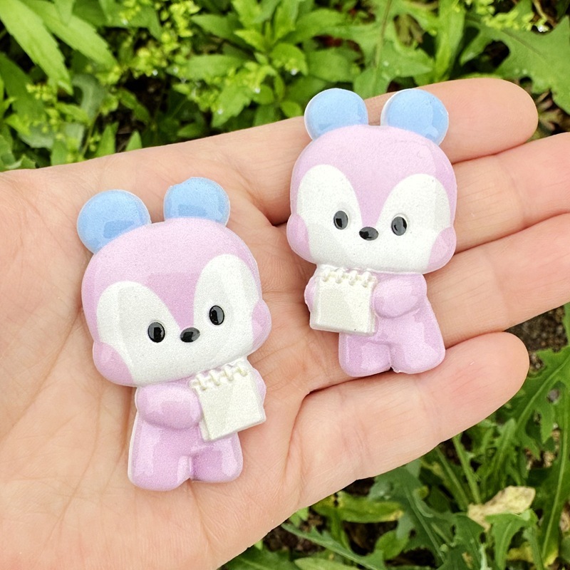 Double Sided Printed Bikini Hello Kitty Through Hole Beads, DIY Beadable Pen, Phone Lanyard Bag Charm Handmade Jewelry Supplies Wholesale