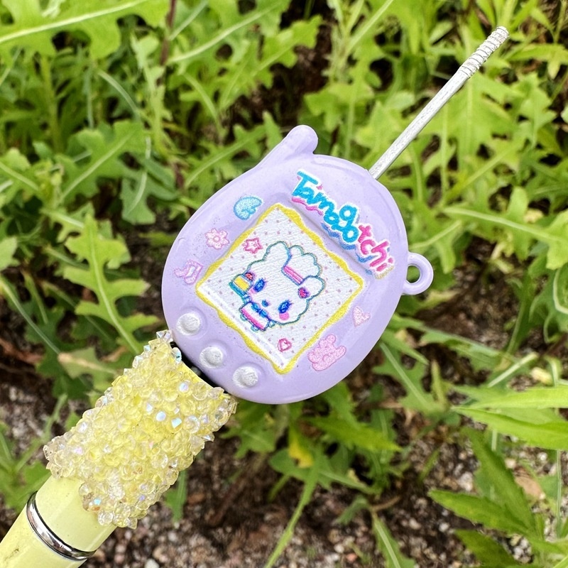 Luminous Embossed Tamagotchi Jelly Beads, DIY Beadable Pen, Phone Lanyard & Bag Charm Handmade Jewelry Supplies Wholesale
