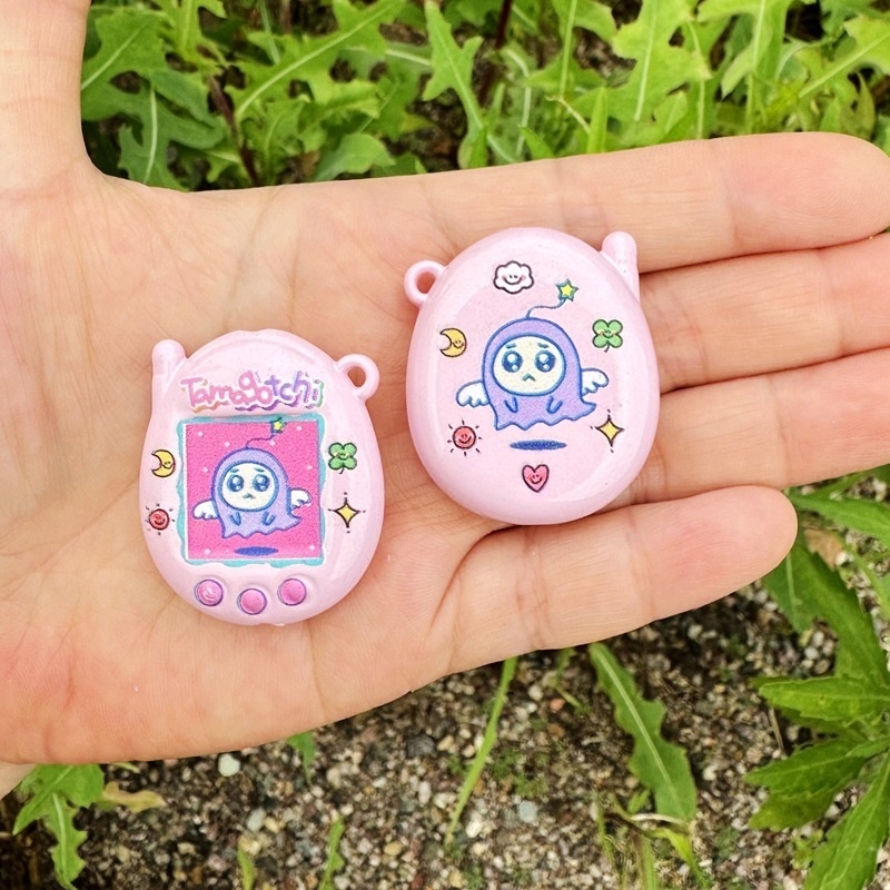 Luminous Embossed Tamagotchi Jelly Beads, DIY Beadable Pen, Phone Lanyard & Bag Charm Handmade Jewelry Supplies Wholesale
