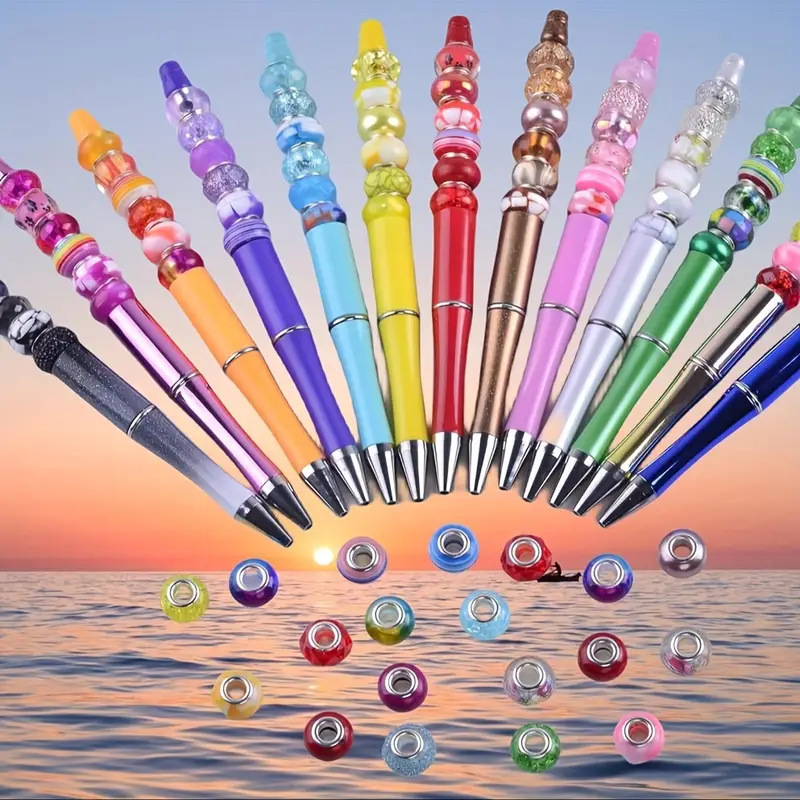 Black Series Pandora Style Large Hole Spacer Beads, DIY Magic Wand Beads for Handmade Bracelet Jewelry Making Supplies