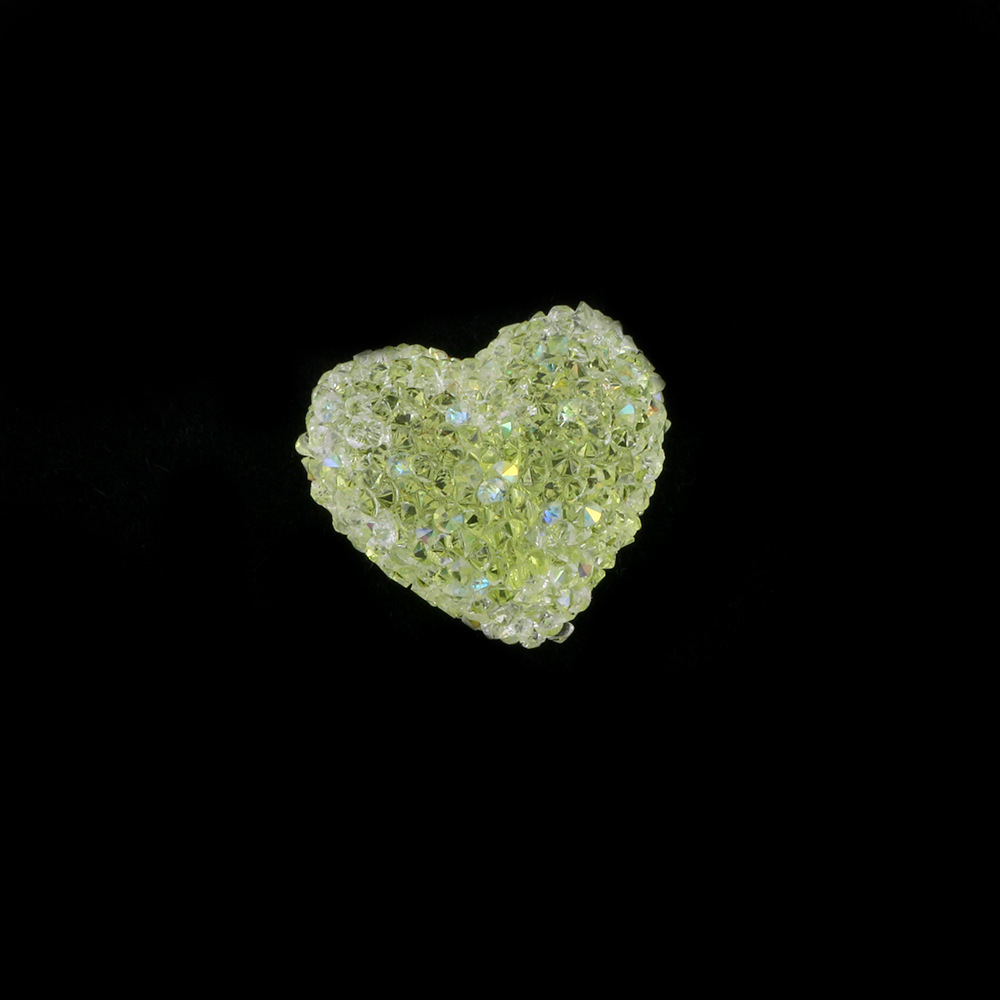 Candy Style Sugar Texture Heart & Round Beads, Straight Hole Beads for DIY Necklace Phone Chain Handmade Accessories
