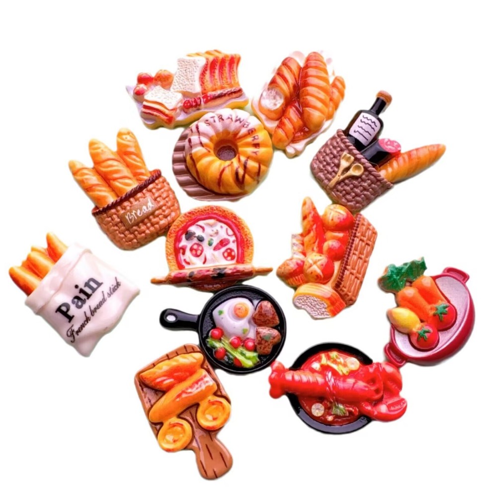 Cartoon Resin food Charms Wholesale, DIY Accessories for Phone Case, Cream Glue & Hair Clips