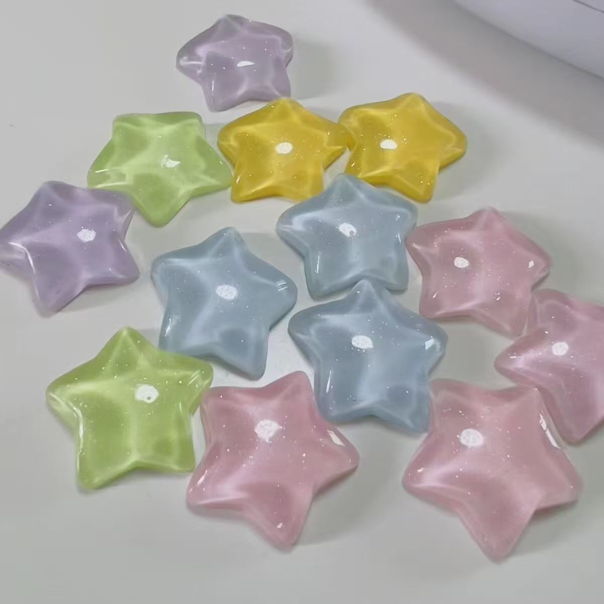 Cute flowers Resin Ornaments Bulk, Craft Materials for Cream Glue Handicrafts