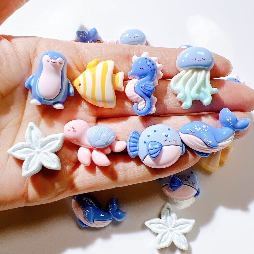 Cartoon Animals  Resin Craft Accessories Wholesale, Supplies for All Kinds of Cream Glue Handworks