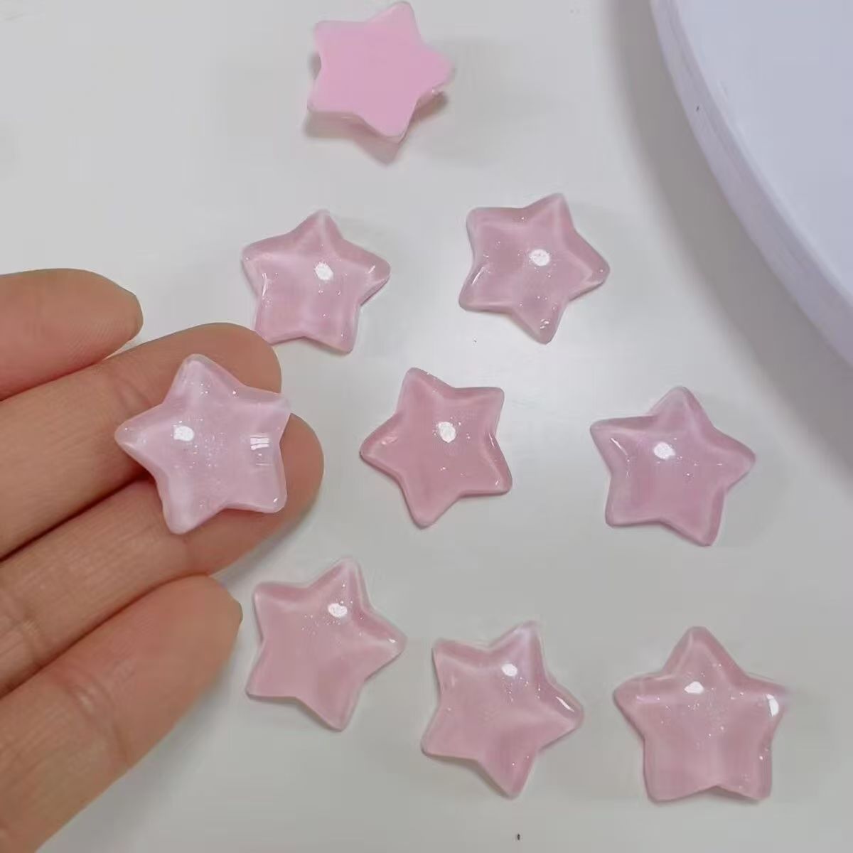 Cute flowers Resin Ornaments Bulk, Craft Materials for Cream Glue Handicrafts