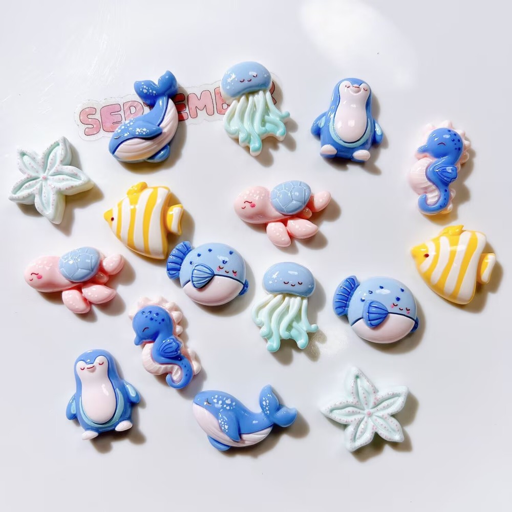 Cartoon Animals  Resin Craft Accessories Wholesale, Supplies for All Kinds of Cream Glue Handworks