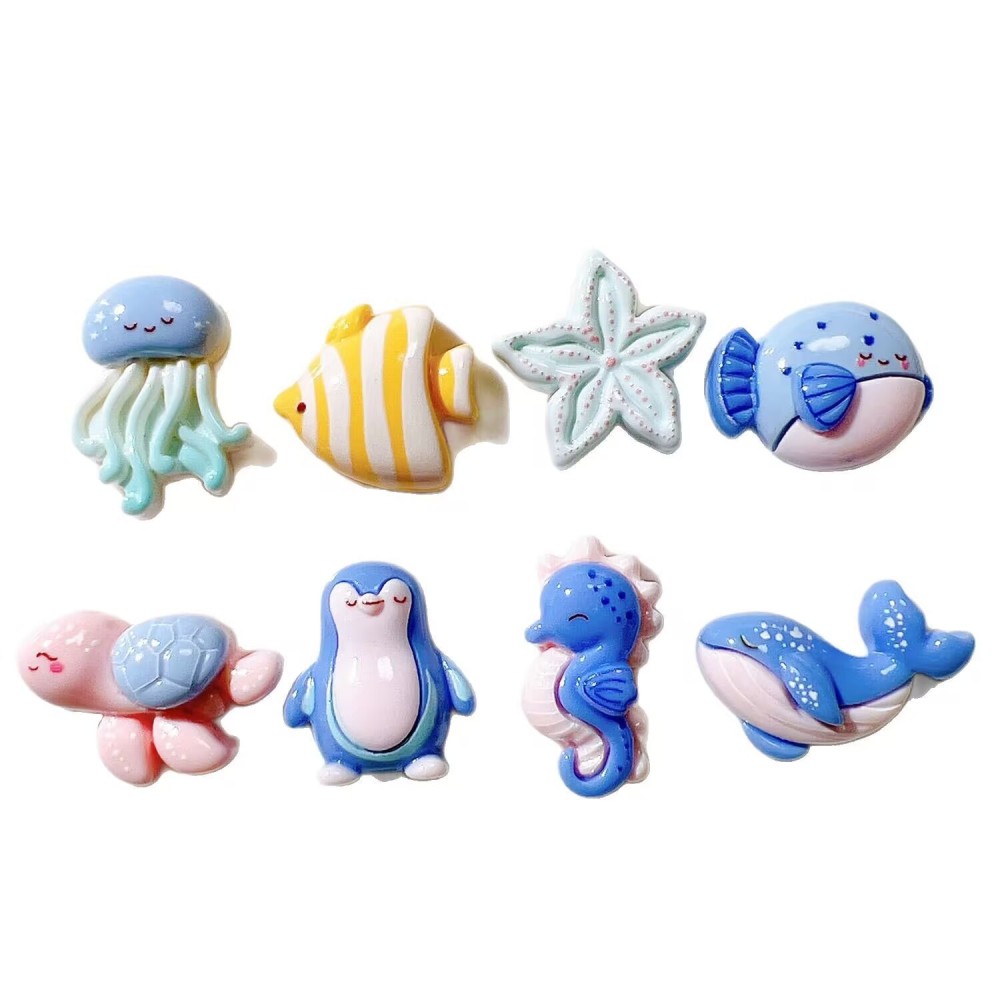 Cartoon Animals  Resin Craft Accessories Wholesale, Supplies for All Kinds of Cream Glue Handworks
