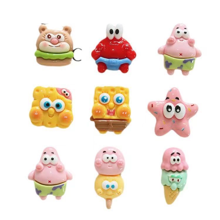 Adorable Cartoon Resin Charms, Wholesale Supplies for Cream Glue DIY Creations