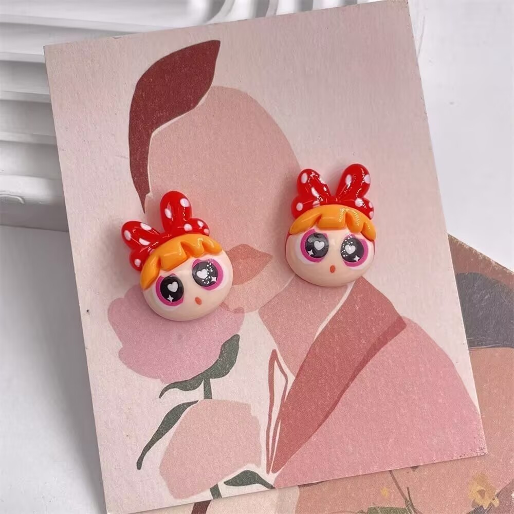 DIY Craft Materials Wholesale, Cartoon Resin Ornaments for Hair Clips & Casing Decor