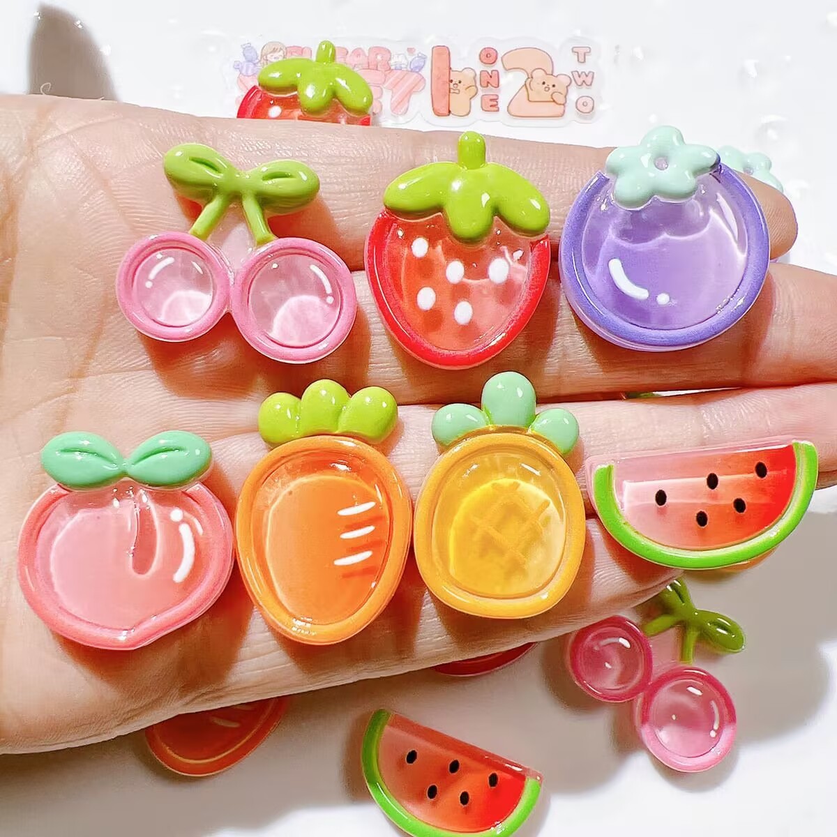 Multi-Style Cartoon Resin Trinkets Bulk Wholesale DIY Craft Supplies