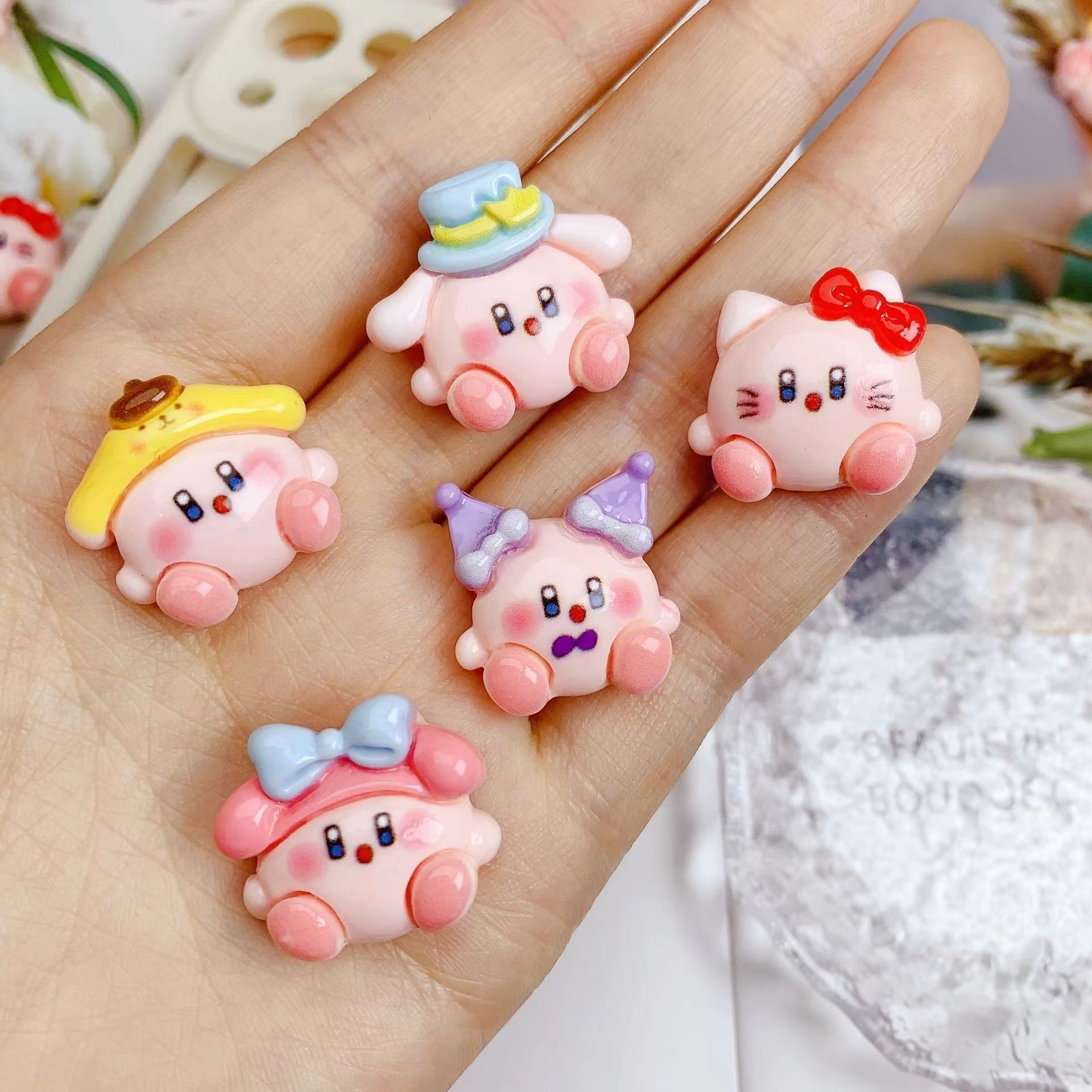 Bulk Wholesale Cartoon Resin Craft Charms for DIY Handicraft Making