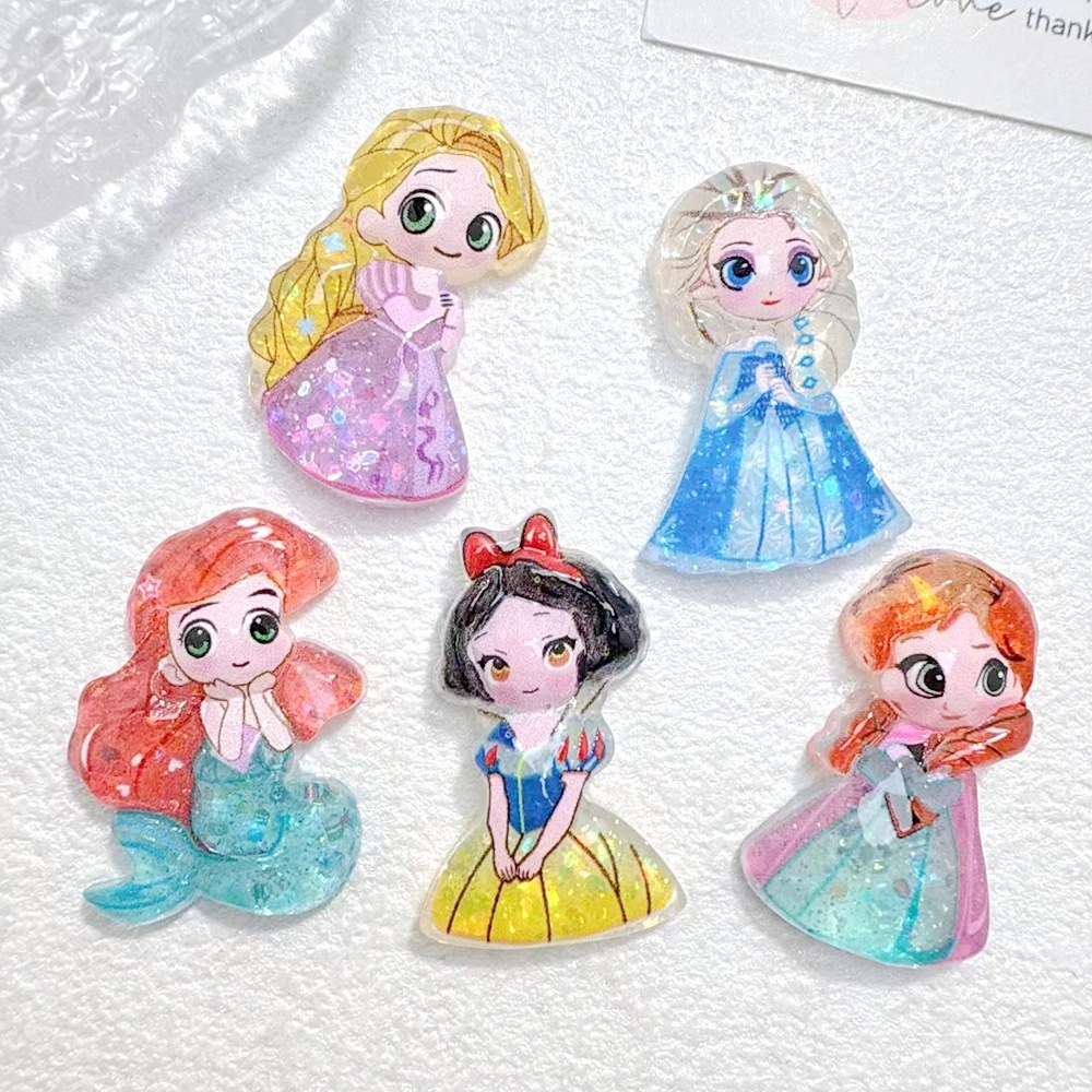 Smooth Surface Cartoon Resin DIY Parts Bulk Wholesale Craft Ornaments