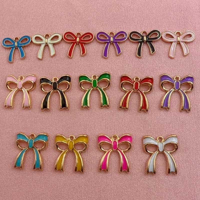 Wholesale Multi-Color Enamel Alloy Pendants for Handmade Bracelets Necklaces