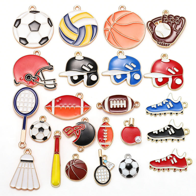 High Gloss Enamel Alloy Metal Charms Wholesale DIY Jewelry Findings