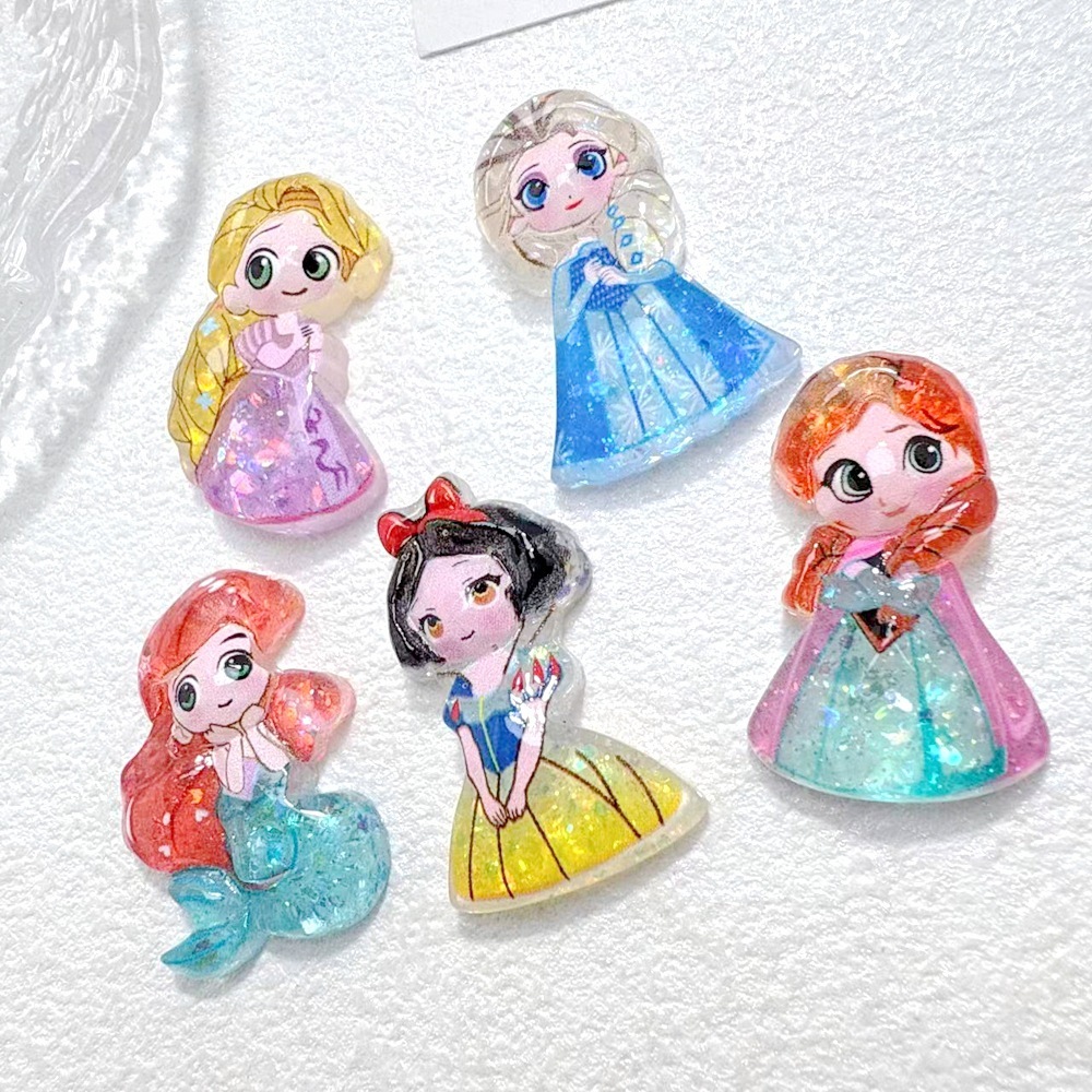 Smooth Surface Cartoon Resin DIY Parts Bulk Wholesale Craft Ornaments