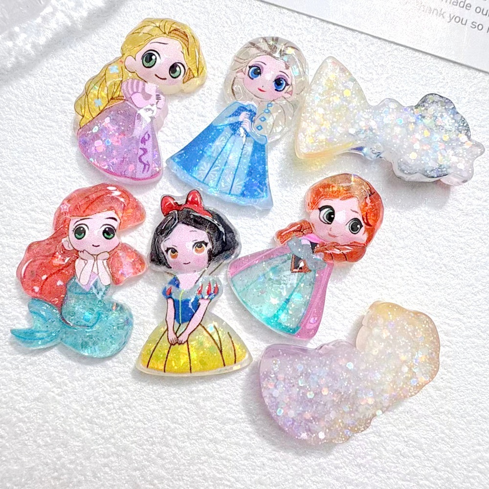 Smooth Surface Cartoon Resin DIY Parts Bulk Wholesale Craft Ornaments