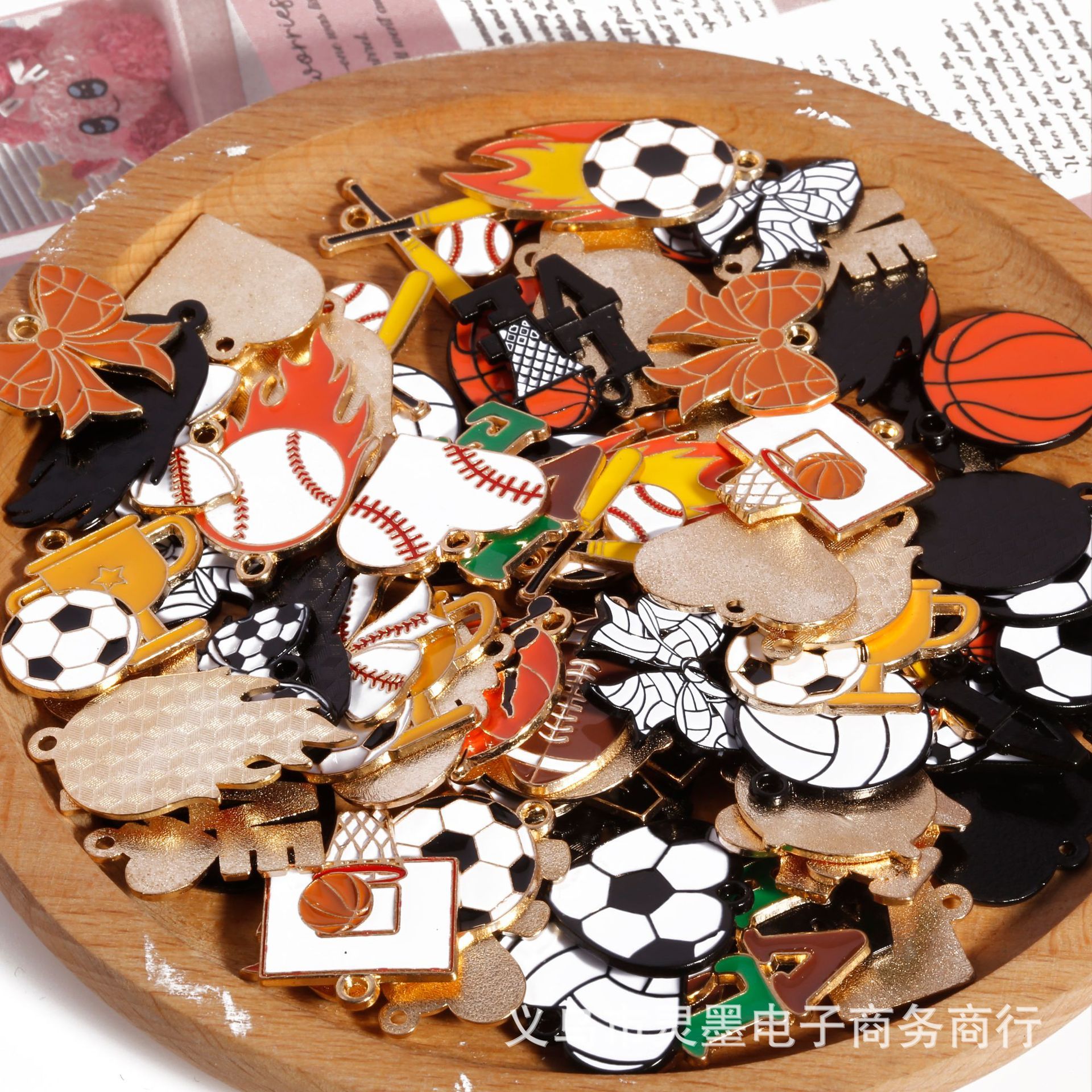 Bulk Enamel Alloy Pendants, Wholesale DIY Jewelry Accessories for Craft Makers