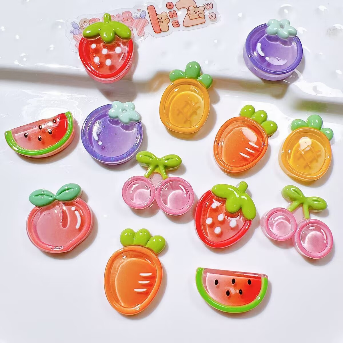 Multi-Style Cartoon Resin Trinkets Bulk Wholesale DIY Craft Supplies