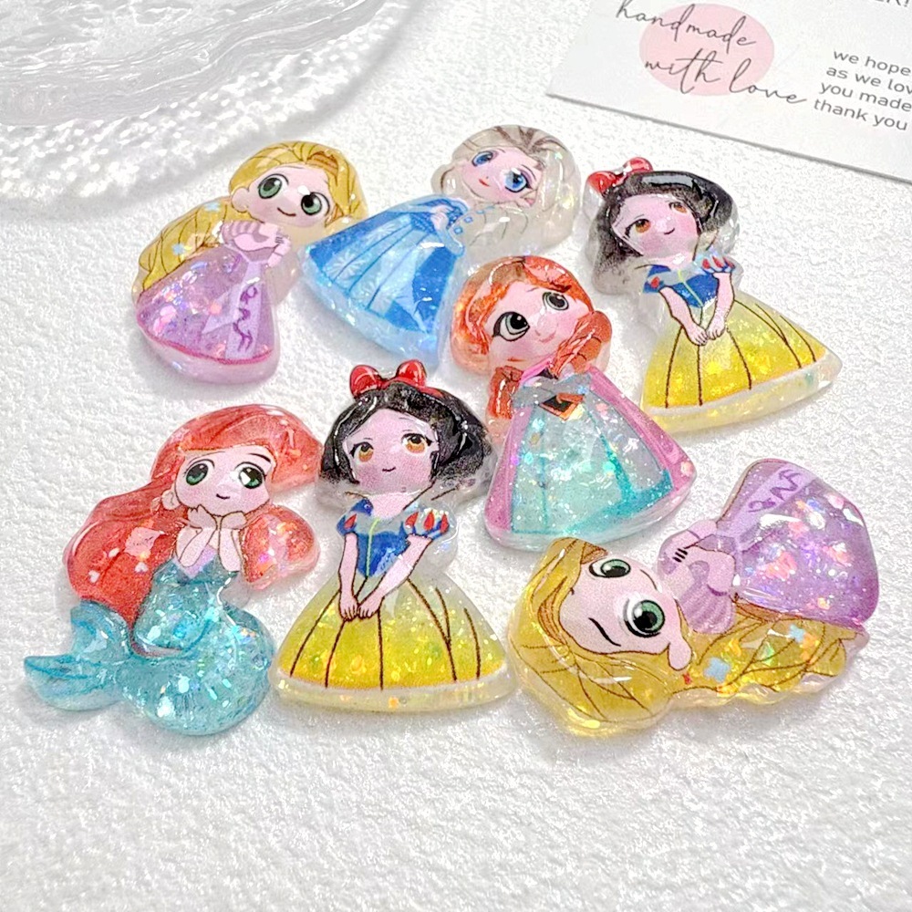 Smooth Surface Cartoon Resin DIY Parts Bulk Wholesale Craft Ornaments