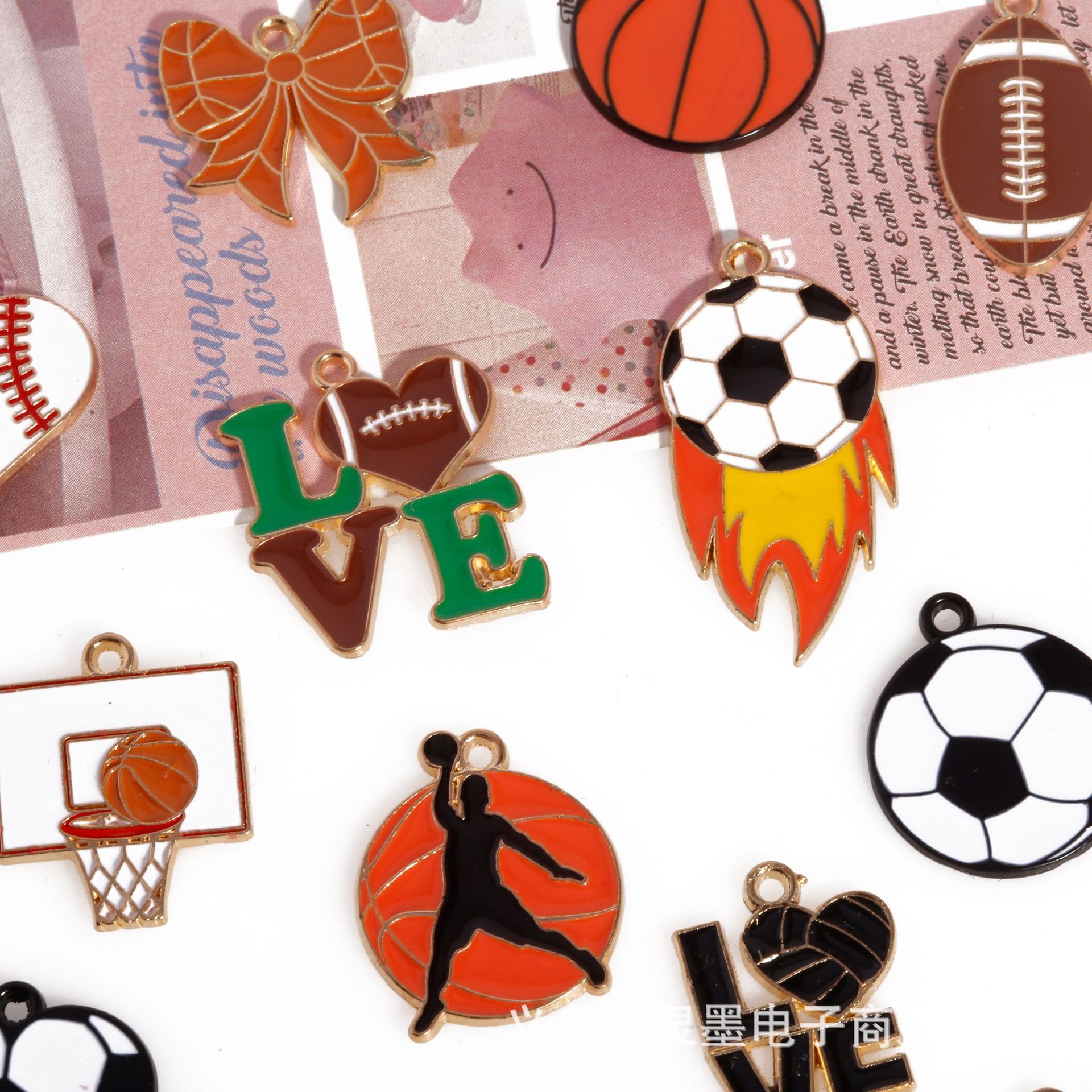 Bulk Enamel Alloy Pendants, Wholesale DIY Jewelry Accessories for Craft Makers