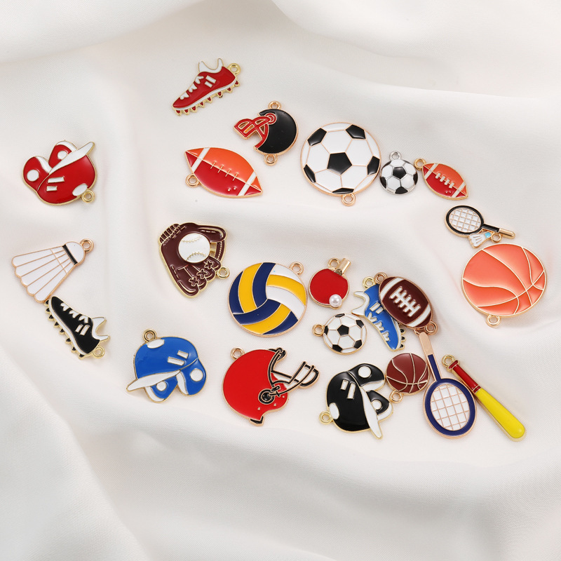 High Gloss Enamel Alloy Metal Charms Wholesale DIY Jewelry Findings
