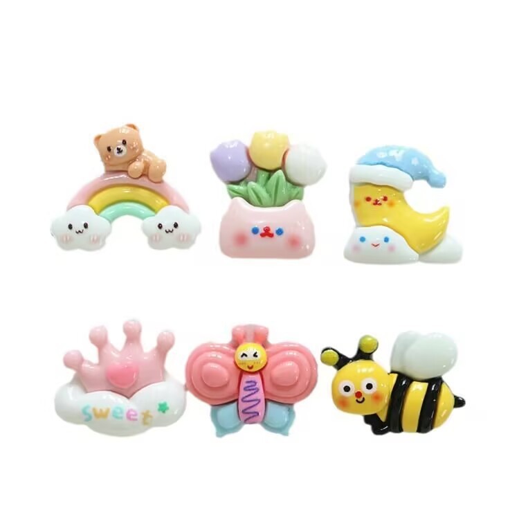 Wholesale Cartoon Resin Small Charms, Bulk DIY Craft Embellishments