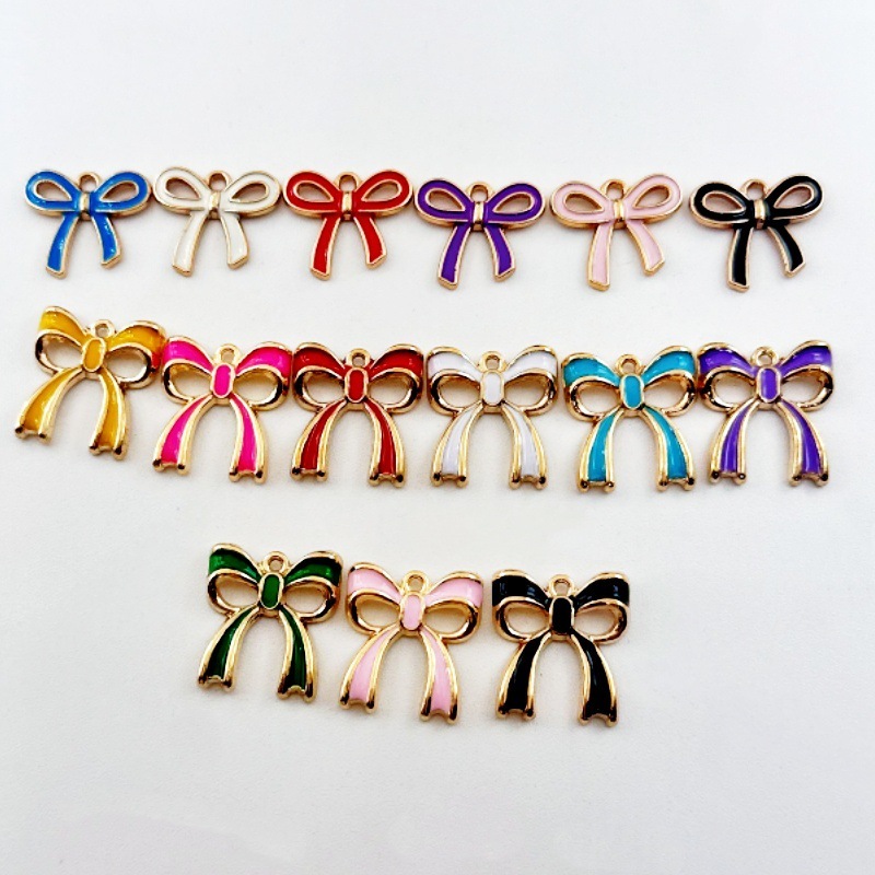 Wholesale Multi-Color Enamel Alloy Pendants for Handmade Bracelets Necklaces