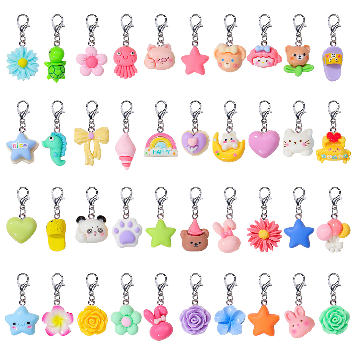 Wholesale Assorted DIY Keychain Hanging Ornaments for Custom Handmade Projects