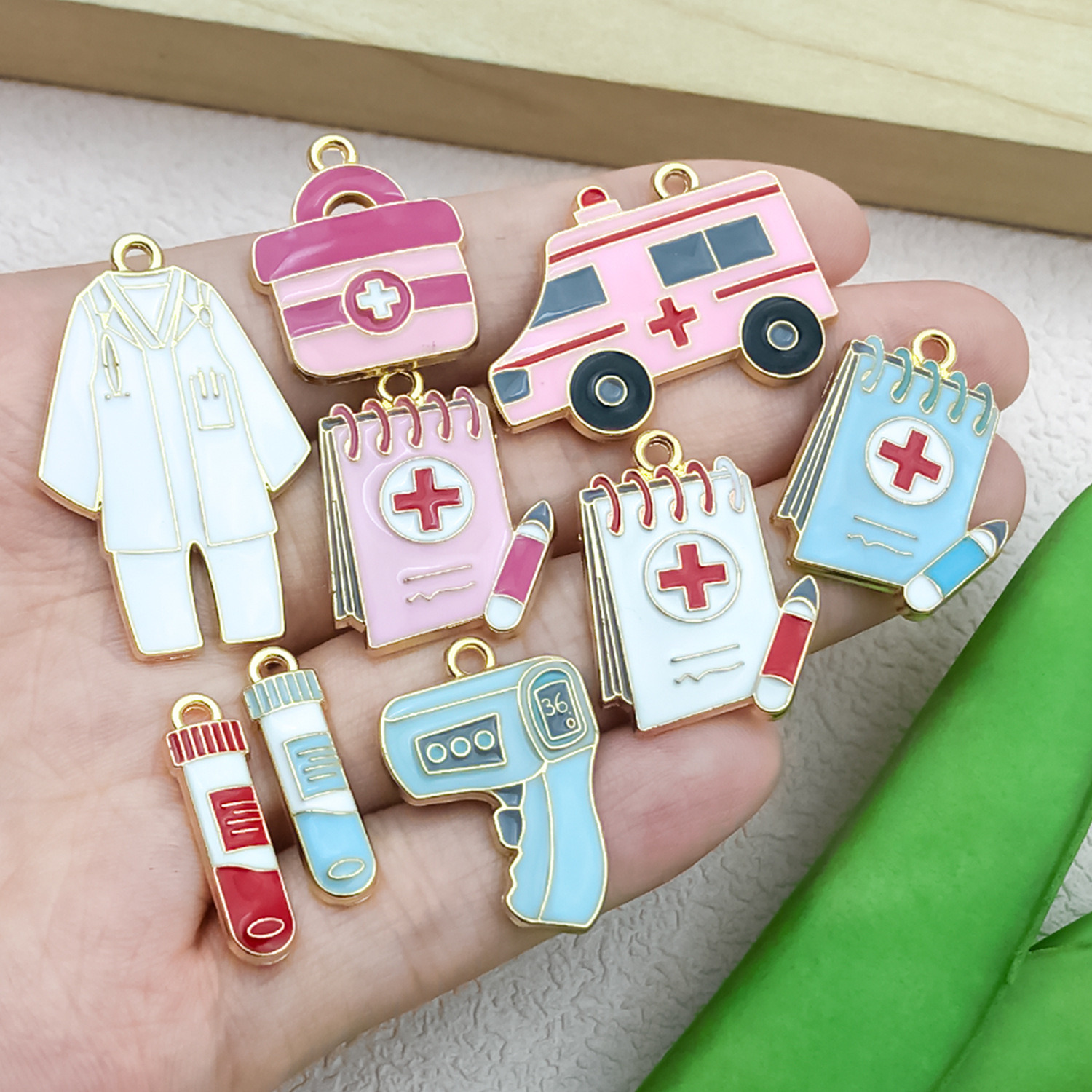 Durable Enamel Alloy Pendant Charms Bulk Wholesale DIY Jewelry Materials