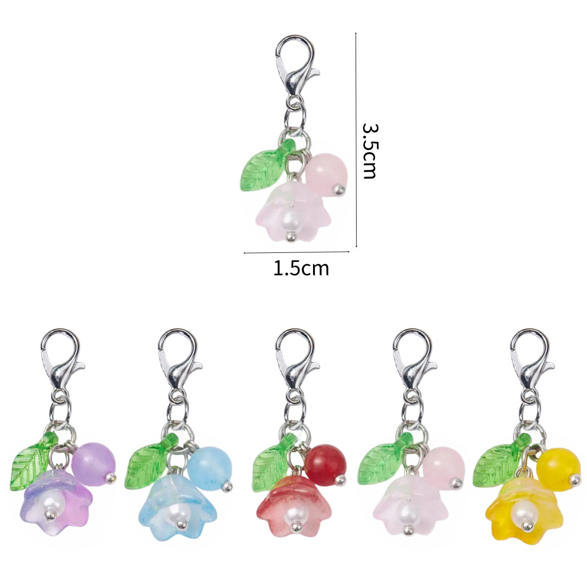 Wholesale Mini DIY Hanging Charms Keychains Tiny Handmade Decor Components
