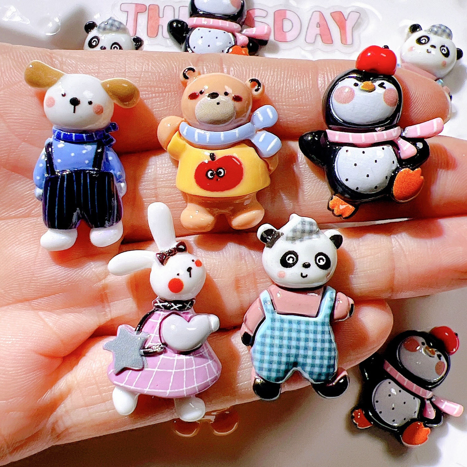 Wholesale Bulk Cartoon Resin Craft Embellishments for Custom Handmade Works
