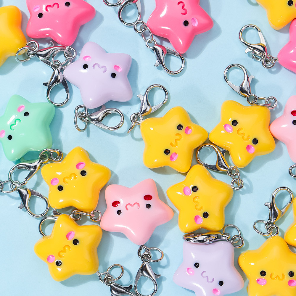 DIY Blank Keychain Hanging Charms Wholesale Custom Handmade Key Ring Accessories