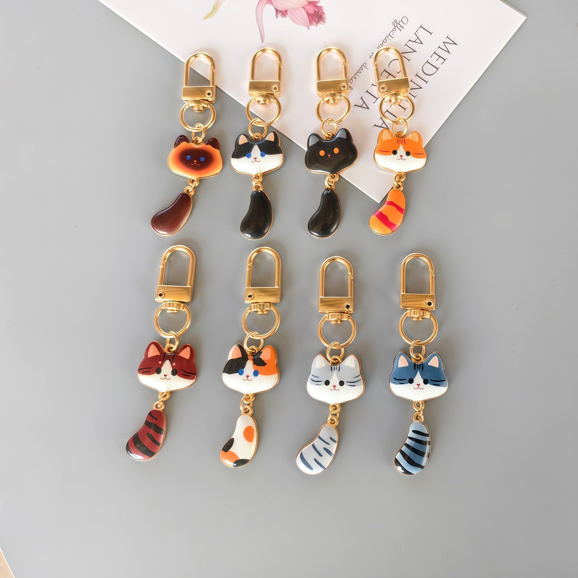 Low MOQ Bulk DIY Hanging Keychain Charms Wholesale Small Business Craft Stock