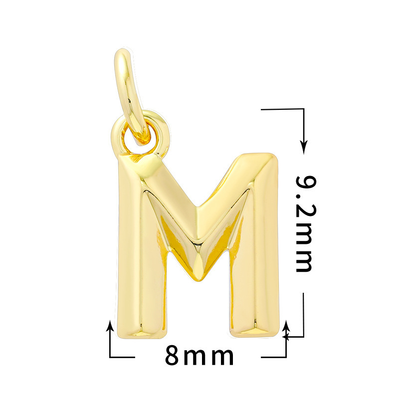 Blank Alphabet Letter DIY Hanging Pendants Wholesale Custom Name Keyring Craft Parts