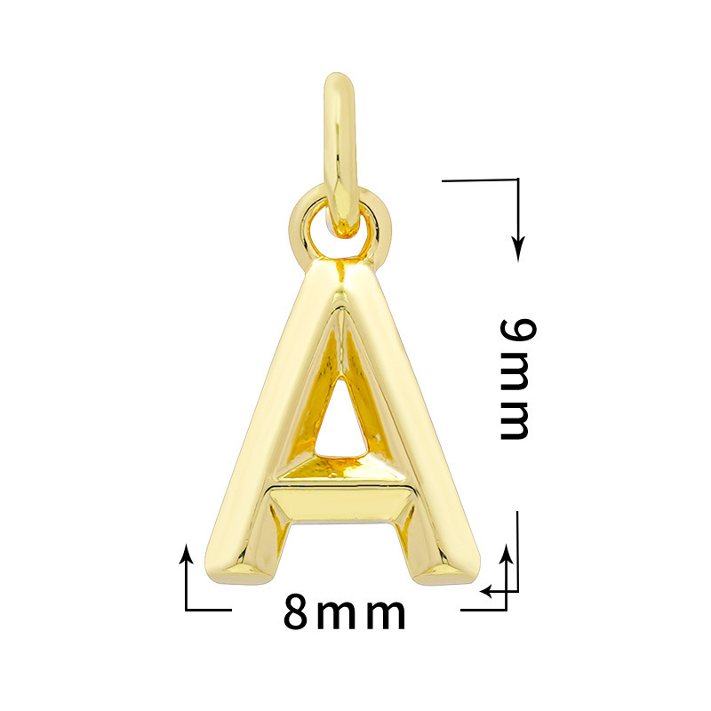 Blank Alphabet Letter DIY Hanging Pendants Wholesale Custom Name Keyring Craft Parts