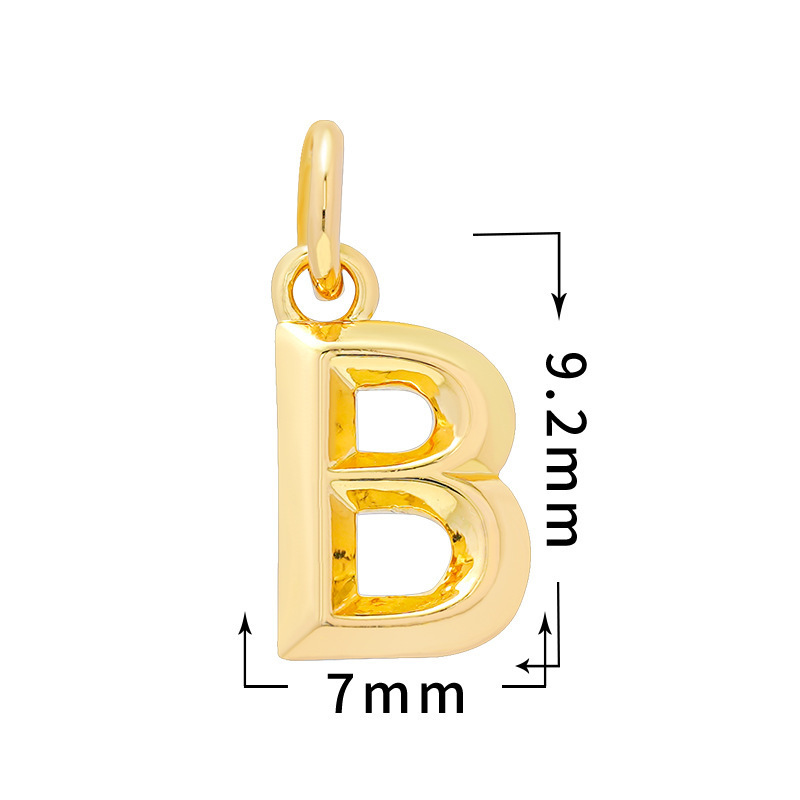 Blank Alphabet Letter DIY Hanging Pendants Wholesale Custom Name Keyring Craft Parts
