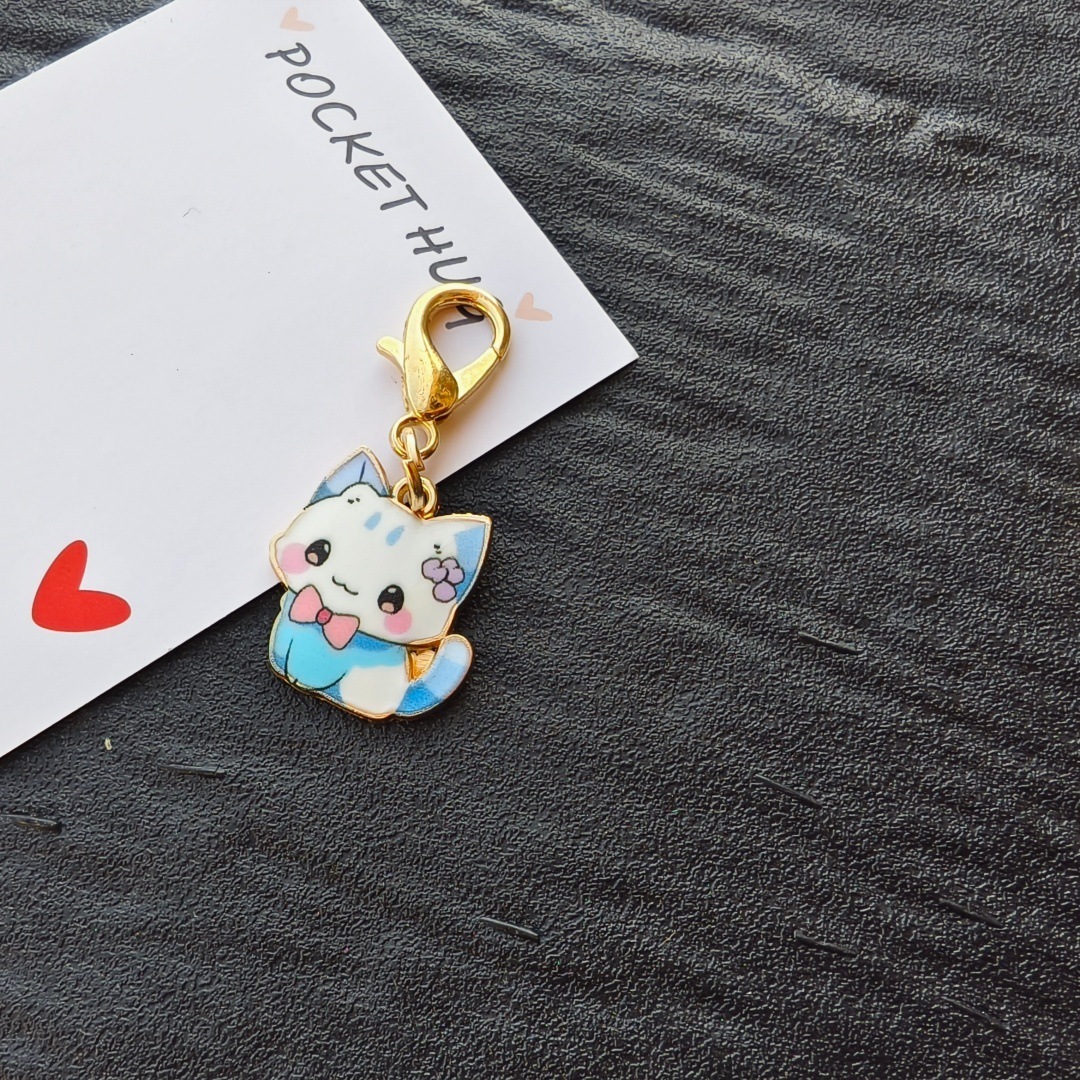 Wholesale Cartoon Style DIY Hanging Keychain Charms Bulk Kids Handcraft Materials
