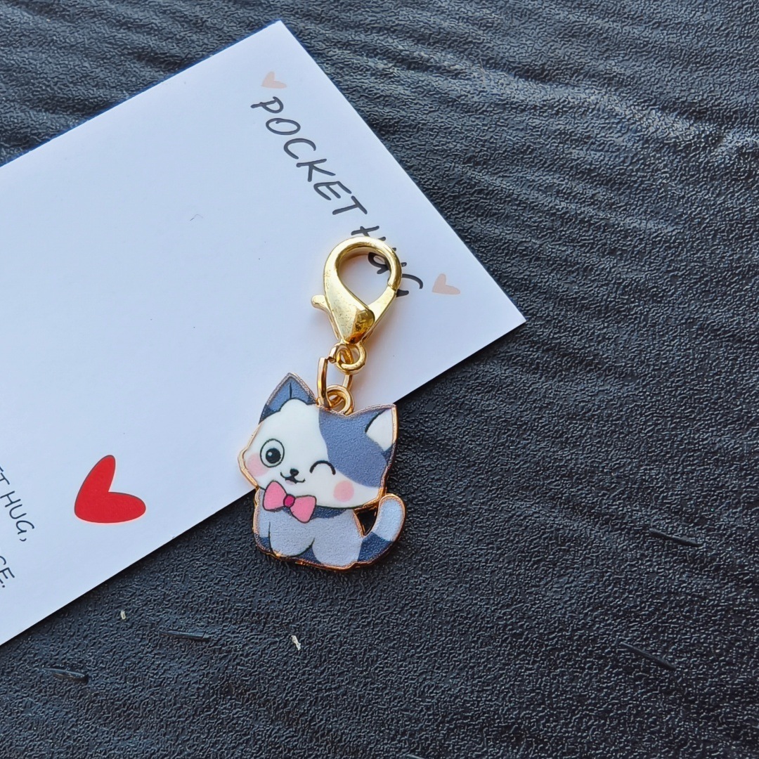 Wholesale Cartoon Style DIY Hanging Keychain Charms Bulk Kids Handcraft Materials