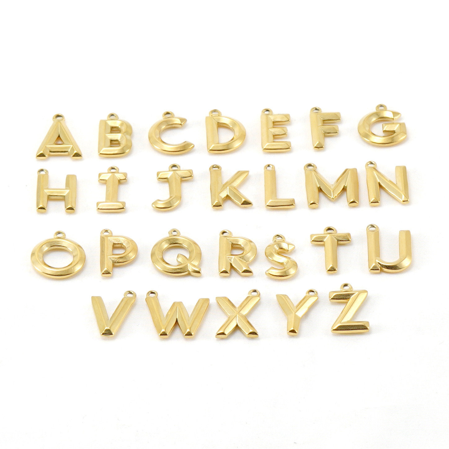 Blank Alphabet Letter DIY Hanging Pendants Wholesale Custom Name Keyring Craft Parts