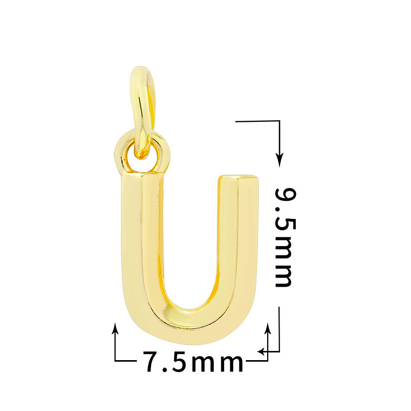 Blank Alphabet Letter DIY Hanging Pendants Wholesale Custom Name Keyring Craft Parts