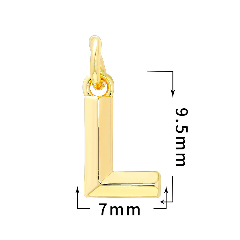 Blank Alphabet Letter DIY Hanging Pendants Wholesale Custom Name Keyring Craft Parts