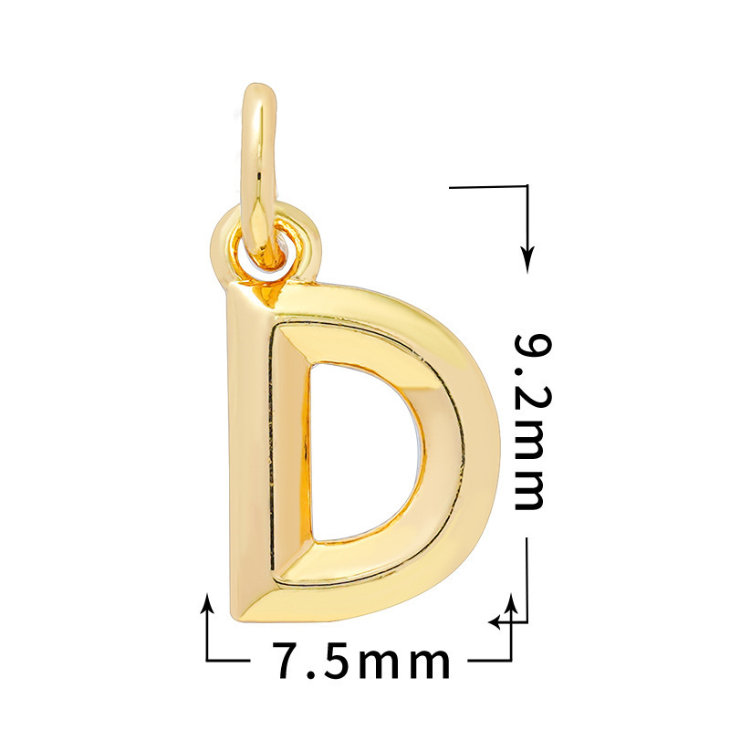 Blank Alphabet Letter DIY Hanging Pendants Wholesale Custom Name Keyring Craft Parts
