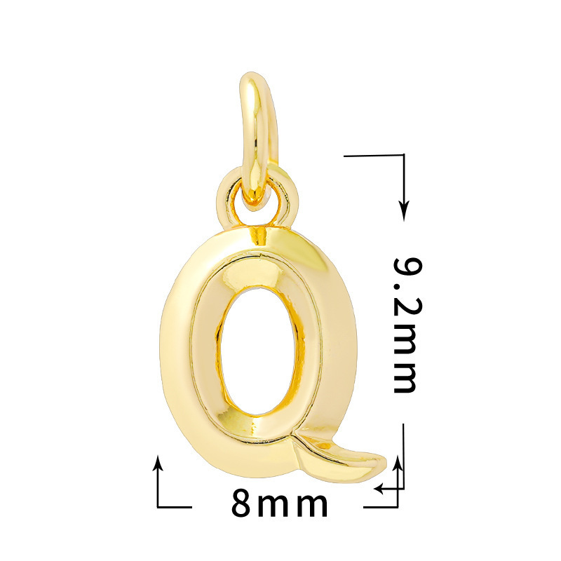 Blank Alphabet Letter DIY Hanging Pendants Wholesale Custom Name Keyring Craft Parts