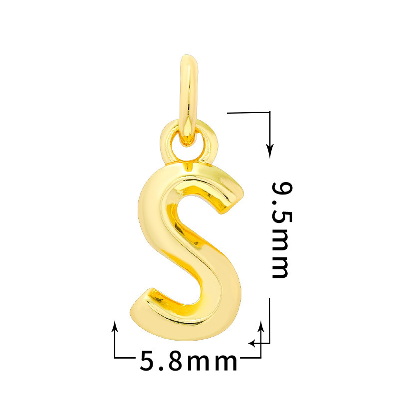 Blank Alphabet Letter DIY Hanging Pendants Wholesale Custom Name Keyring Craft Parts