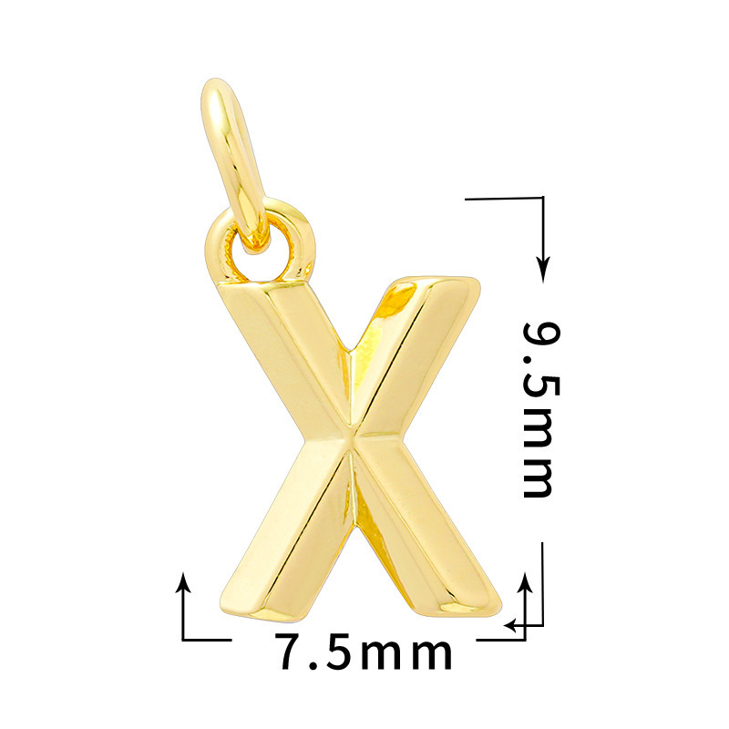 Blank Alphabet Letter DIY Hanging Pendants Wholesale Custom Name Keyring Craft Parts